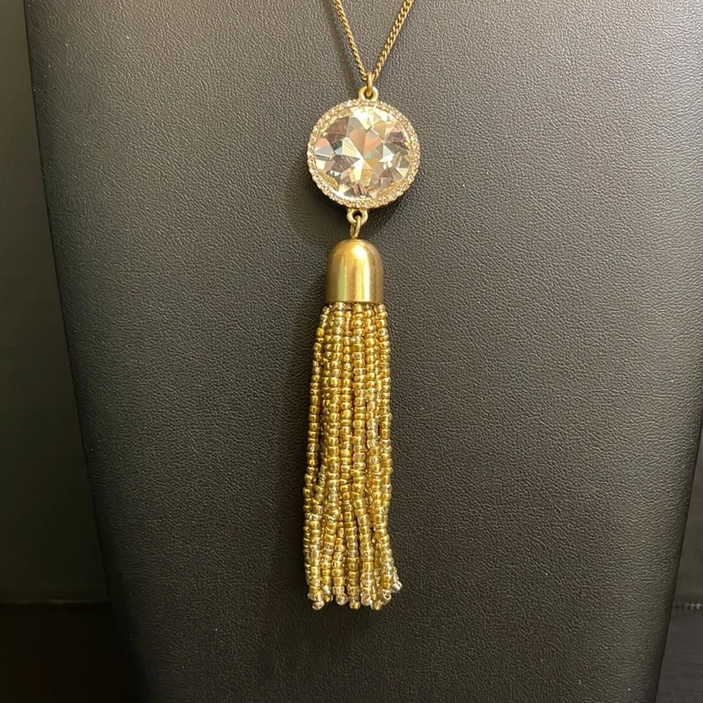 J. Crew Golden Tassel Necklace - Picture 3 of 7